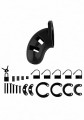 Model 01 - Chastity - 3.5"" - Cock Cage - Black
