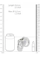 Model 25 - Chastity Cage - 3.5'' / 9 cm - Transparent