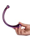 DWUSTRONNE SZKLANE DILDO 17 CM - DREAM TOYS GLASS CURVED WAND