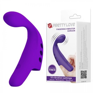 PRETTY LOVE - FINGERING VIBRATOR GORGON Purple,  10 vibration functions