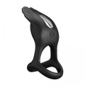 PRETTY LOVE - VIBRANT PENIS RING SILAS Black, 7 vibration functions