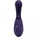 Gen - Rechargeable Triple Action G-Spot Vibrator with Pulse Wave  and Vibrating Bristles - Purple