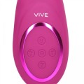 Gen - Rechargeable Triple Action G-Spot Vibrator with Pulse Wave  and Vibrating Bristles - Pink