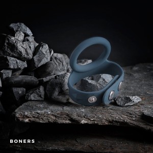 REGULOWANY PIERŚCIEŃ EREKCYJNY NA PENISA I JĄDRA - BONERS Cock & Ball Strap L