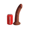 King Cock Dildo Plus 8" Triple Density Cock Brown