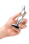 STALOWY KOREK ANALNY - B-VIBE STAINLESS STEEL ANAL BEADS