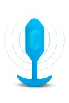 WIBRUJĄCY KOREK ANALNY - B-VIBE VIBRATING SNUG PLUG 3 BLUE