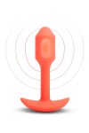 WIBRUJĄCY KOREK ANALNY - B-VIBE VIBRATING SNUG PLUG 1 ORANGE
