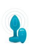 WIBRUJĄCY KOREK ANALNY Z PILOTEM - B-VIBE VIBRATING JEWEL PLUG S/M TEAL