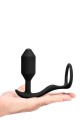 B-VIBE VIBRATING SNUG & TUG M BLACK