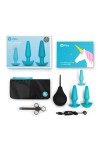 7-CZĘŚCIOWY ZESTAW DO SEXU ANALNEGO - B-VIBE ANAL EDUCATION SET BLUE