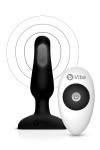 WIBRUJĄCY KOREK ANALNY Z PILOTEM - B-VIBE NOVICE PLUG BLACK