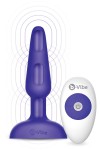 WIBRUJĄCY KOREK ANALNY Z PILOTEM - B-VIBE TRIO PLUG PURPLE