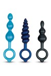 ZESTAW KORKÓW ANALNYCH - B-VIBE BEADED BUTTIES BUNDLE