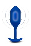 WIBRUJĄCY KOREK ANALNY - B-VIBE VIBRATING SNUG PLUG 4 NAVY