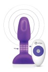 WIBRUJĄCY KOREK ANALNY Z PILOTEM - B-VIBE RIMMING PETITE PURPLE
