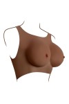 REALISTYCZNE PIERSI DO NOSZENIA - GENDER X UNDERGARMENTS - PLATE C-CUP DARK