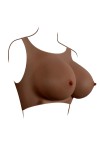 REALISTYCZNE PIERSI DO NOSZENIA - GENDER X UNDERGARMENTS - PLATE E-CUP DARK