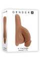 GENDER X 4INCH PACKER, MOCCA FLESH