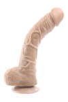 REALISTYCZNE DILDO Z JĄDRAMI I PRZYSSAWKĄ - GENDER X 10 INCH 25 CM FLEXSKIN POSEABLE TRUE FEEL DILDO LIGHT