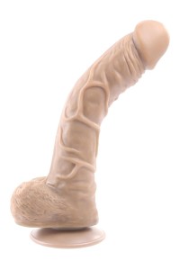 REALISTYCZNE DILDO Z JĄDRAMI I PRZYSSAWKĄ - GENDER X 10 INCH 25 CM FLEXSKIN POSEABLE TRUE FEEL DILDO LIGHT