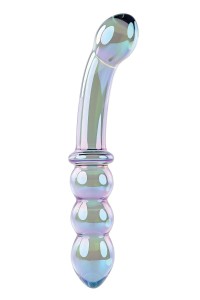 DWUSTRONNE SZKLANE DILDO - GENDER X LUSTROUS GALAXY WAND
