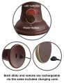 King Cock Elite 9" Dual Density Vibrating Silicone Cock w/ Remote