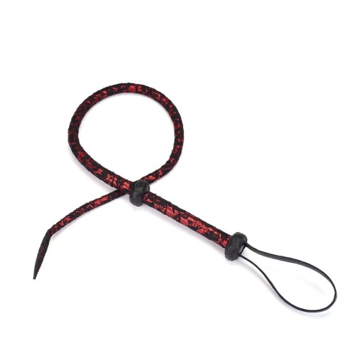 Liebe Seele bicz Victorian Garden Lace and PU Bull Whip