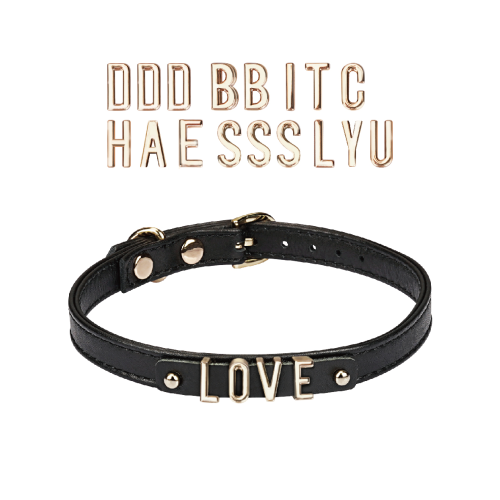 Liebe Seele DIY Choker with 21 Removable Letters