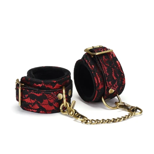 Liebe Seele kajdanki Victorian Garden Lace and Velvet Wrist Cuffs