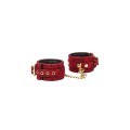 Liebe Seele Kinbaku Ukiyoe Red Rosy Lamb Leather Ankle Cuffs