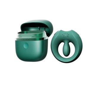 Pierścień erekcyjny ze stymulatorem Apis Turquoise Green Zalo