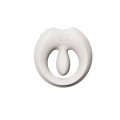 Pierścień erekcyjny ze stymulatorem Apis Ivory White Zalo