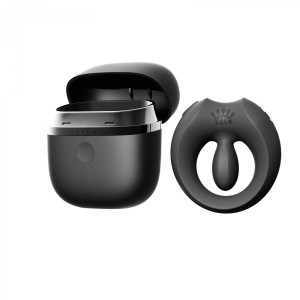Pierścień erekcyjny ze stymulatorem Apis Obsidian Black Zalo