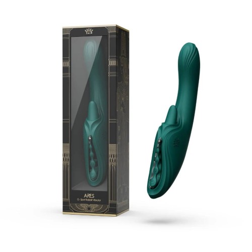 Wibrator króliczek Ares Turquoise Green Zalo
