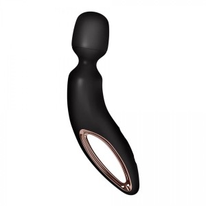 MASAŻER EROTYCZNY - SATISFYER Wand-erland (Black/Rosegold)