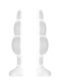 No.49 - Small Hollow Tunnel Butt Plug - 3 Inch - Translucent
