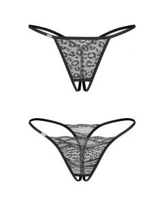 Bianca 2-pak stringi otwarte L/XL