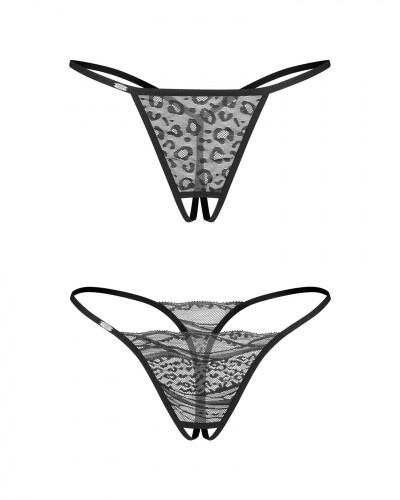 Bianca 2-pak stringi otwarte L/XL