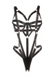 Adjustable body harness black