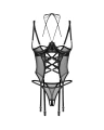Dominna gorset i stringi otwarte 2XL/3XL