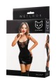 Glossy Rimma, dress, wetlook, black, XL