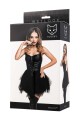 Glossy Elisia, dress, wetlook, black, S