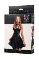 Glossy Marisa, dress, wetlook, black, XL