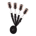 Rosy Gold - Under-Mattress Restraint Set - Black