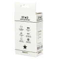 Star Collection - Black Silicone Anal Plug M - Clear Stone
