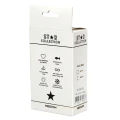Star Collection - Black Silicone Anal Plug M - Light Blue Stone