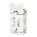 Star Collection - Pink Silicone Anal Plug M - Clear Stone