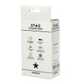 Star Collection - Pink Silicone Anal Plug M - Light Pink Stone