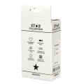 Star Collection - Purple Silicone Anal Plug M - Clear Stone